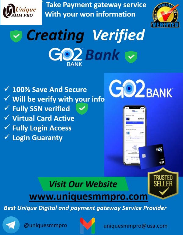 Take Verified Go2 Bank Account With Your info