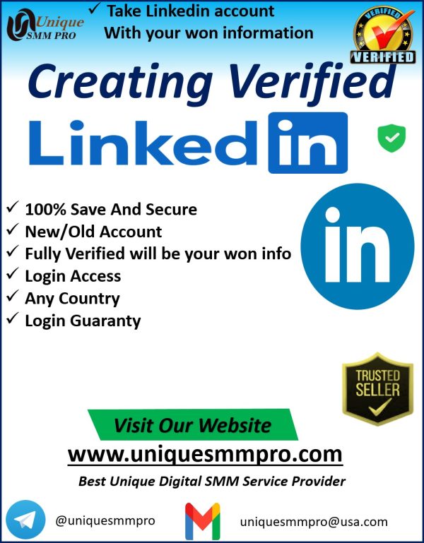 Creating LinkedIn Accounts with your info
