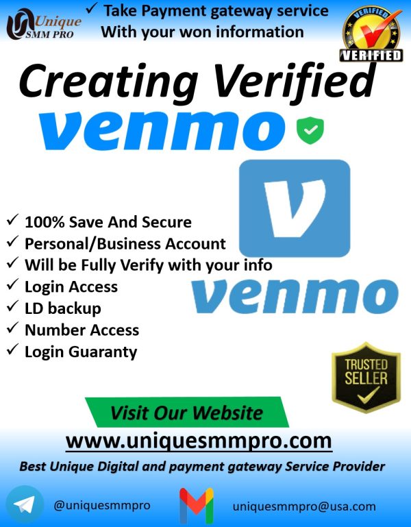 Providing Venmo Payment Gateway Service With Your won info