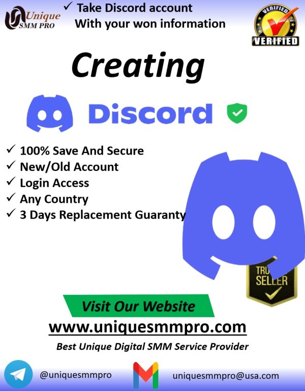 Creating Discord Account with your info