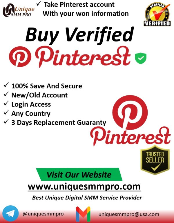 Creating Pinterest Account with your info